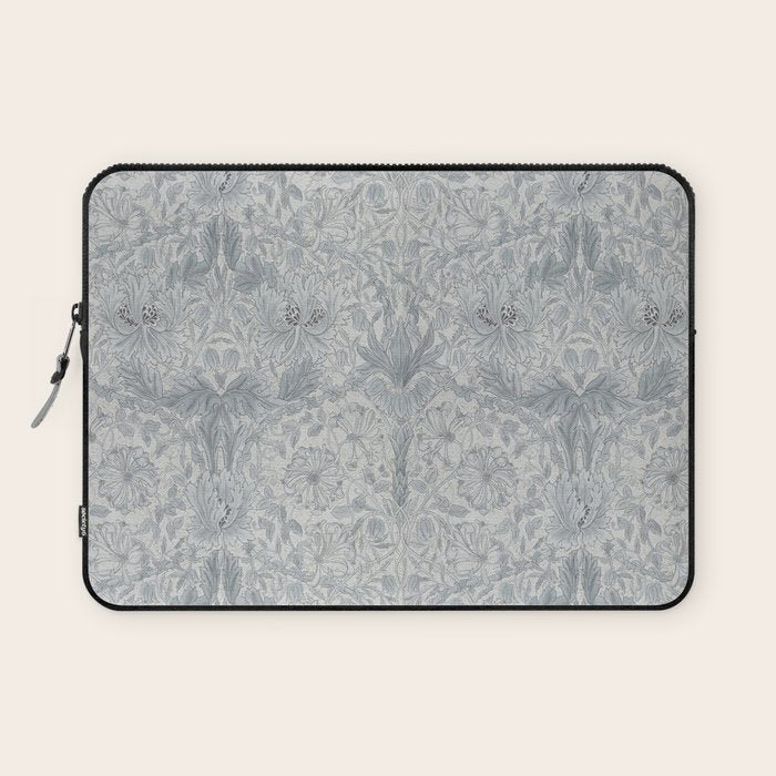 William Morris Honeysuckle & Tulip Cloud Grey Laptop Sleeve Gallery Image 1