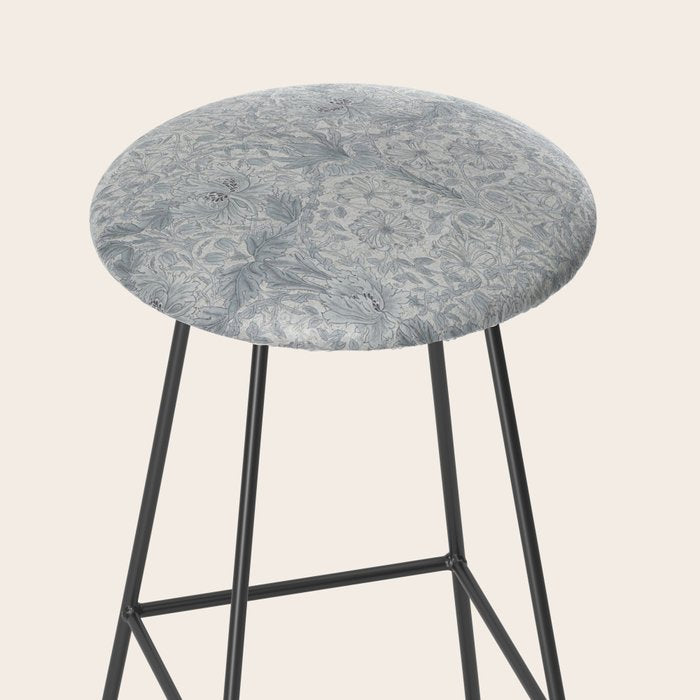 William Morris Honeysuckle & Tulip Cloud Grey Stool Gallery Image 2