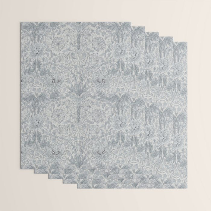 William Morris Honeysuckle & Tulip Cloud Grey Wrapping Paper Gallery Image 3