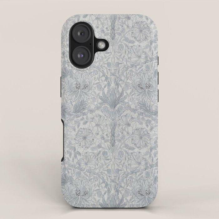 William Morris Honeysuckle & Tulip Cloud Grey iPhone Case Gallery Image 1