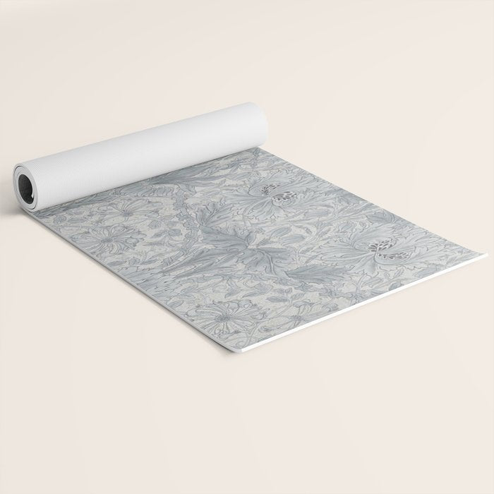 William Morris Honeysuckle & Tulip Cloud Grey Yoga Mat Gallery Image 2
