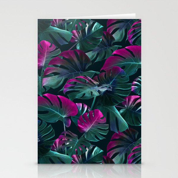 Tropical Monstera Leaf Garden Stationery Card Gallery Image 1