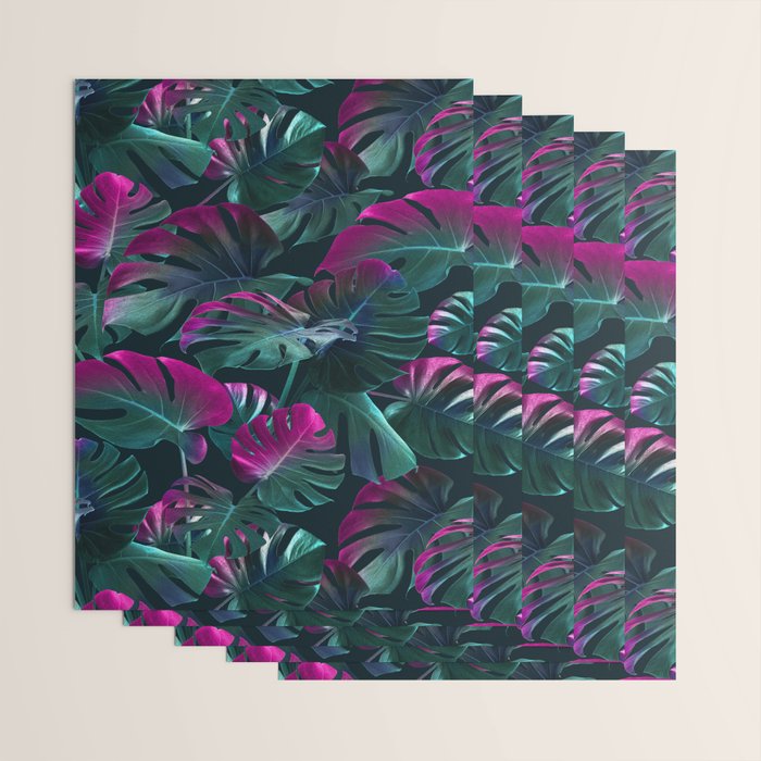 Tropical Monstera Leaf Garden Wrapping Paper Gallery Image 3