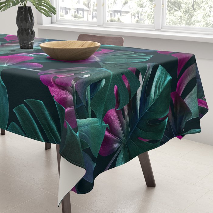 Tropical Monstera Leaf Garden Tablecloth Gallery Image 3