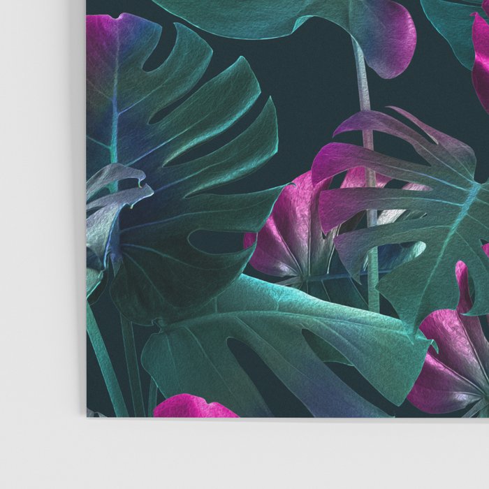 Tropical Monstera Leaf Garden Poster Gallery Image 3