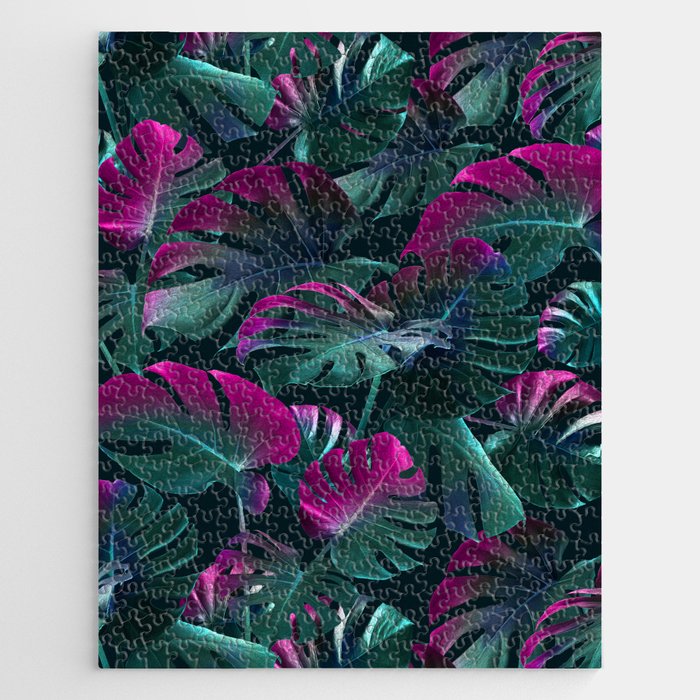 Tropical Monstera Leaf Garden Jigsaw Puzzle Gallery Image 1