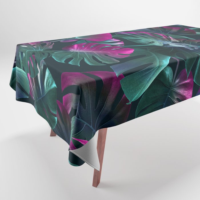 Tropical Monstera Leaf Garden Tablecloth Gallery Image 1