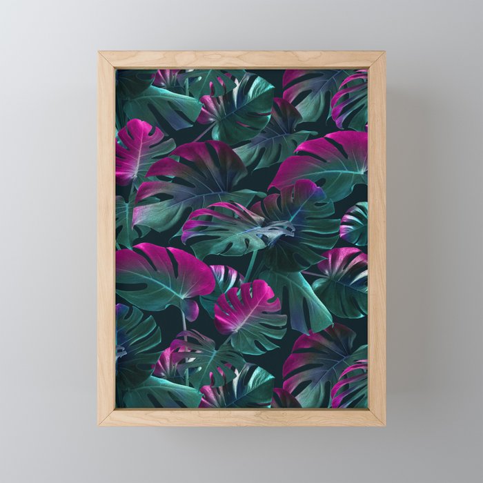Tropical Monstera Leaf Garden Mini Art Print Gallery Image 1