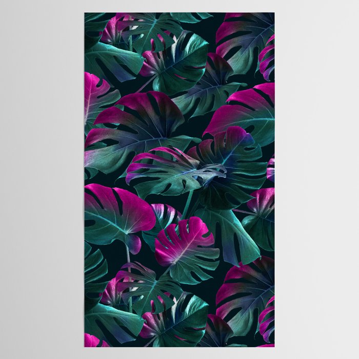 Tropical Monstera Leaf Garden Tablecloth Gallery Image 2