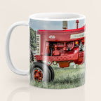 Vintage IH Farmall 450 Side View Red Tractor Coffee Mug Gallery Image 3