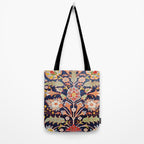Iraqi Antique Kurdish Rug Print Tote Bag Gallery Image 2