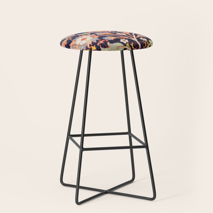 Iraqi Antique Kurdish Rug Print Stool Gallery Image 1