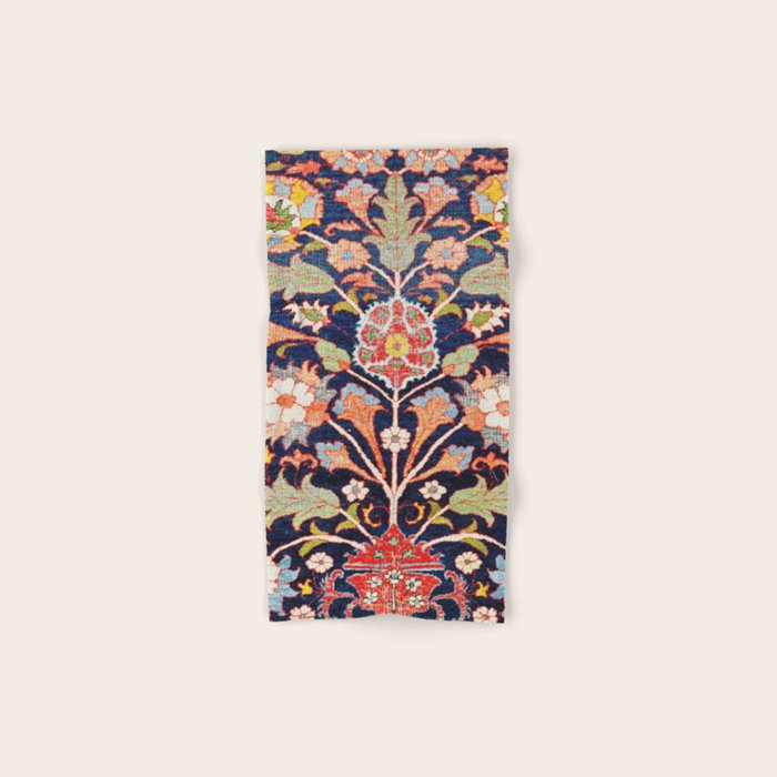 Iraqi Antique Kurdish Rug Print Bath Towel Gallery Image 1