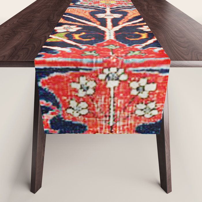 Iraqi Antique Kurdish Rug Print Table Runner Gallery Image 1
