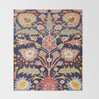 Iraqi Antique Kurdish Rug Print Throw Blanket Gallery Image 2