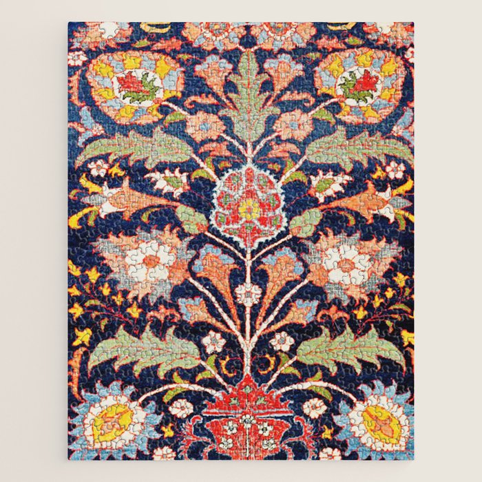 Iraqi Antique Kurdish Rug Print Jigsaw Puzzle Gallery Image 1
