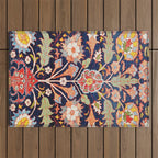 Iraqi Antique Kurdish Rug Print Outdoor Rug Gallery Image 1