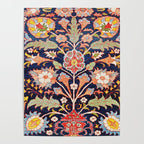 Iraqi Antique Kurdish Rug Print Poster Gallery Image 4