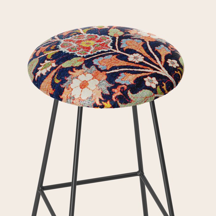 Iraqi Antique Kurdish Rug Print Stool Gallery Image 2