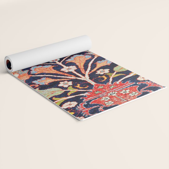 Iraqi Antique Kurdish Rug Print Yoga Mat Gallery Image 2