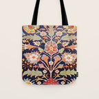 Iraqi Antique Kurdish Rug Print Tote Bag Gallery Image 1