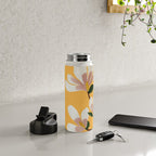 Golden Magnolia Blooms Water Bottle Gallery Image 4