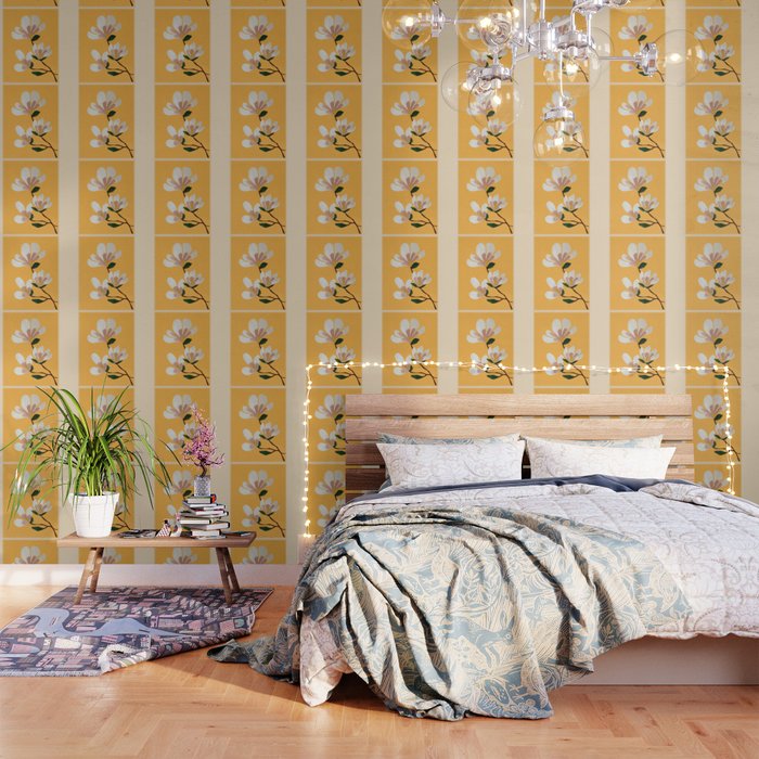 Golden Magnolia Blooms Wallpaper Gallery Image 3