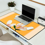 Golden Magnolia Blooms Desk Mat Gallery Image 2