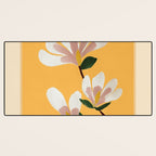 Golden Magnolia Blooms Desk Mat Gallery Image 3