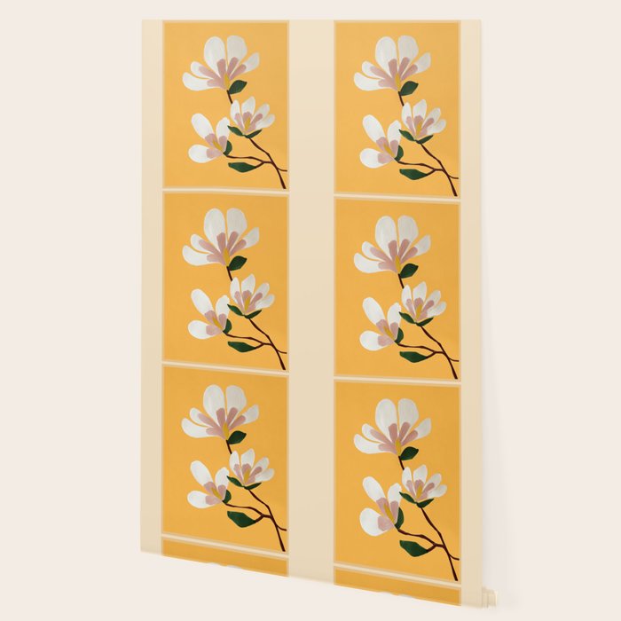 Golden Magnolia Blooms Wallpaper Gallery Image 2