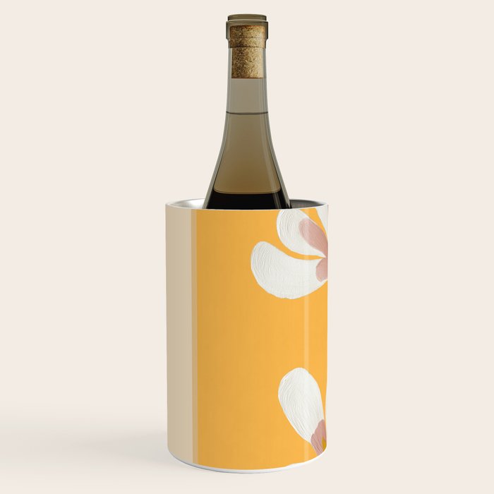 Golden Magnolia Blooms Wine Chiller Gallery Image 2