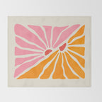 Chantilly & Neon Carrot: Les Fleurs | Flower Market Color Series 09 Throw Blanket Gallery Image 2