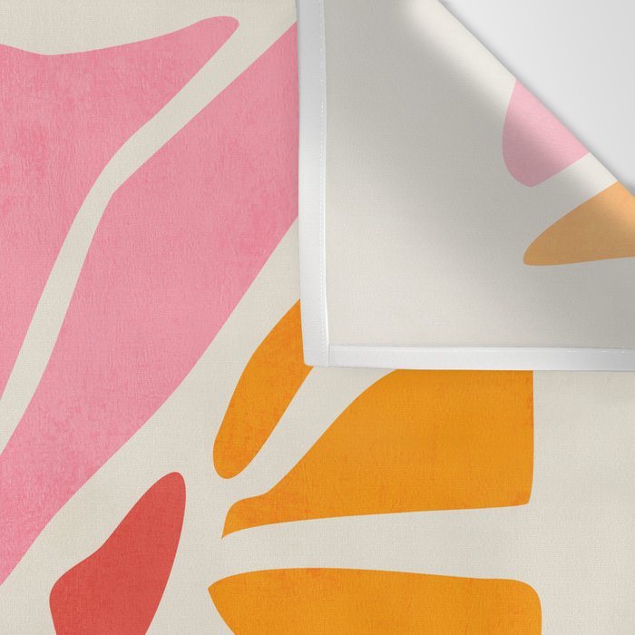 Chantilly & Neon Carrot: Les Fleurs | Flower Market Color Series 09 Wall Tapestry Gallery Image 3