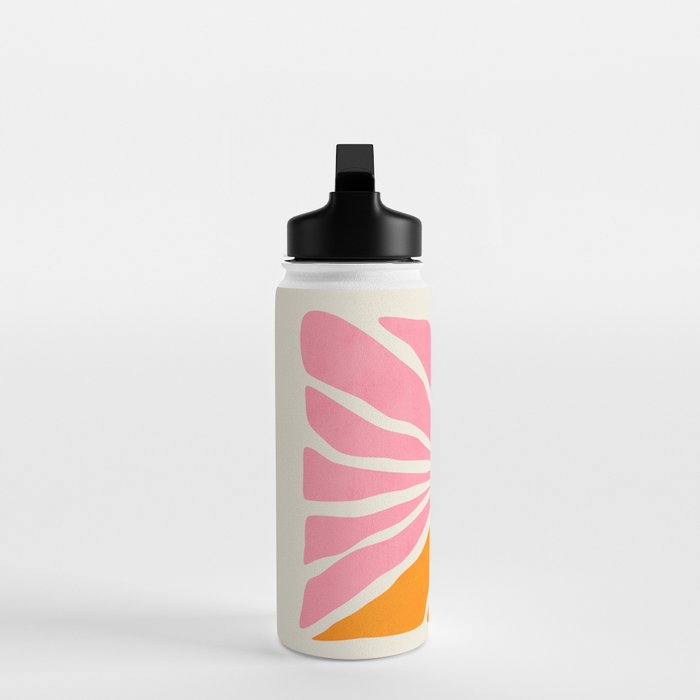 Chantilly & Neon Carrot: Les Fleurs | Flower Market Color Series 09 Water Bottle Gallery Image 3