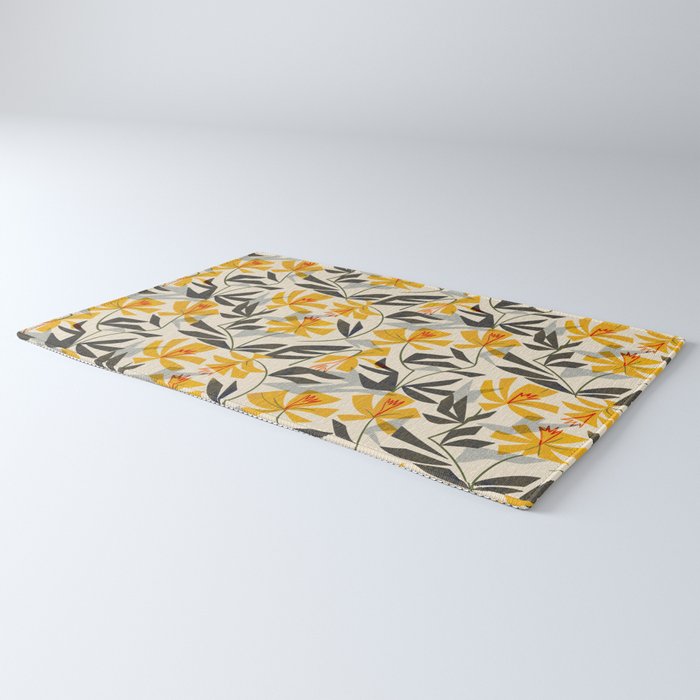 Wild Yellow Lilies Rug Gallery Image 3