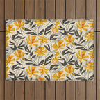 Wild Yellow Lilies Outdoor Rug Gallery Image 1