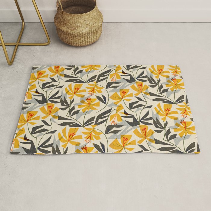 Wild Yellow Lilies Rug Gallery Image 1