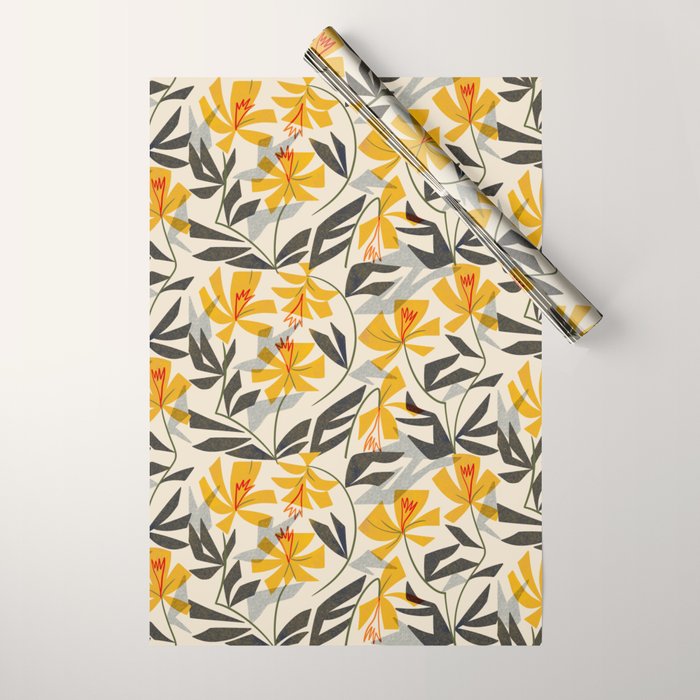 Wild Yellow Lilies Wrapping Paper Gallery Image 1