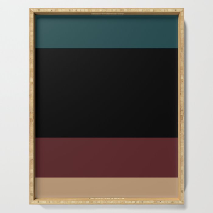 Contemporary Color Block XII Serving Tray Gallery Image 1