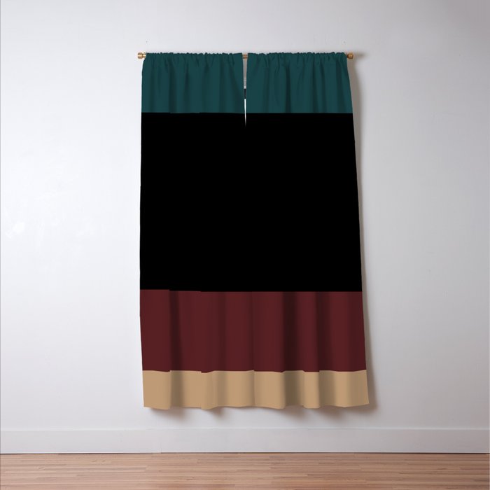 Contemporary Color Block XII Window Curtain Gallery Image 3