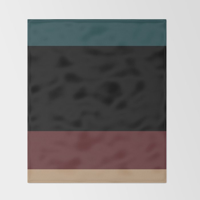 Contemporary Color Block XII Throw Blanket Gallery Image 2