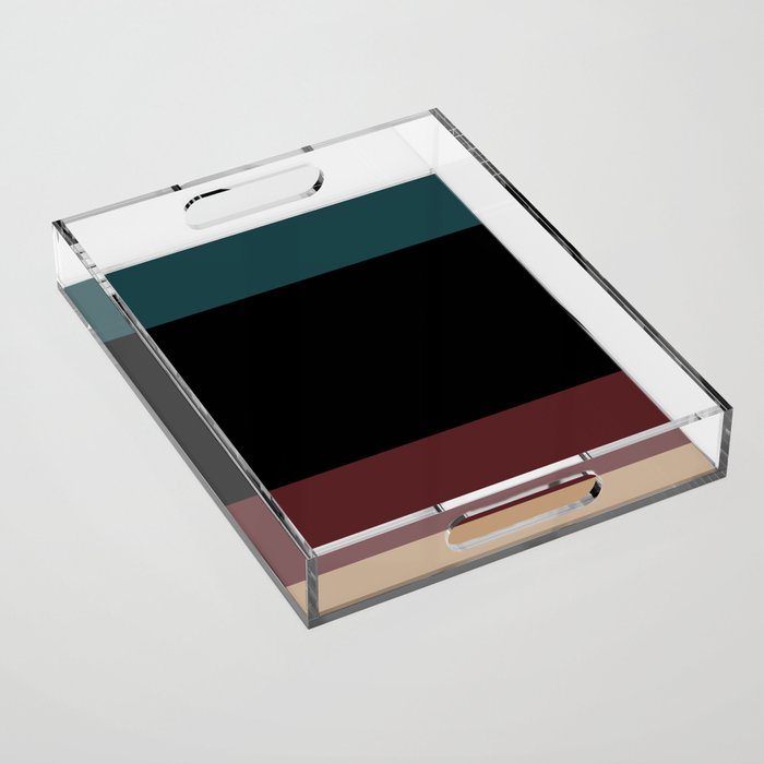 Contemporary Color Block XII Acrylic Tray Gallery Image 1