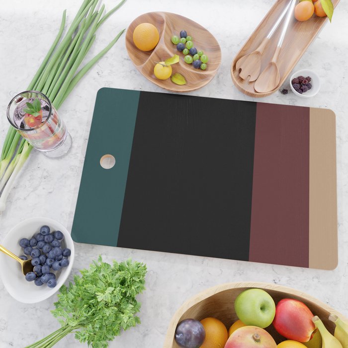 Contemporary Color Block XII Cutting Board Gallery Image 2