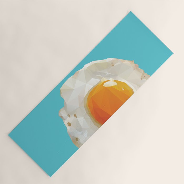 Fried Egg Polygon Art Yoga Mat Gallery Image 1