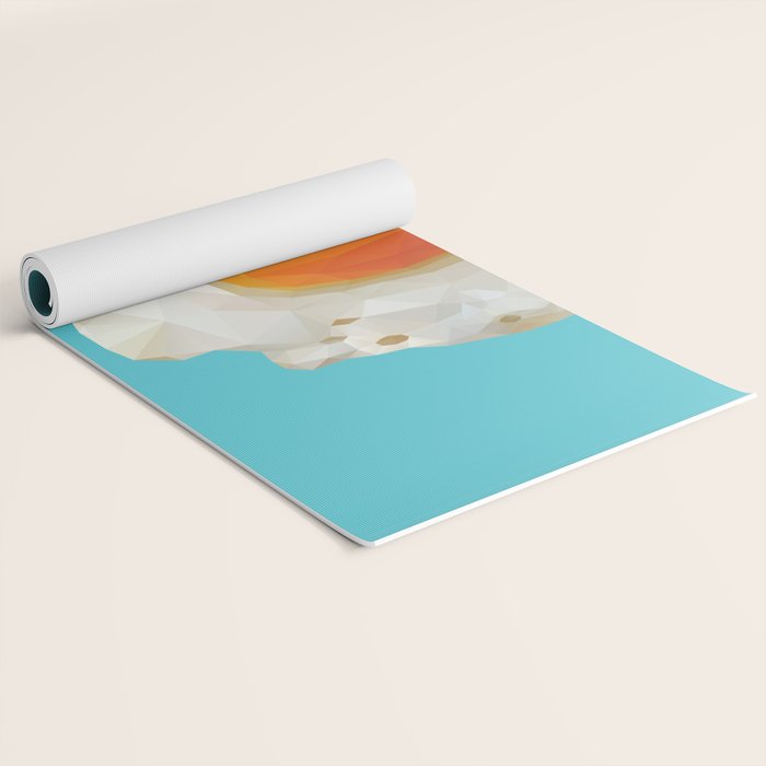 Fried Egg Polygon Art Yoga Mat Gallery Image 2