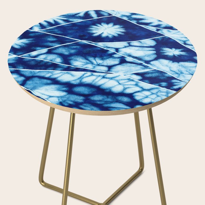 Shibori: Japanese Indigo Tie-Dye Pattern 02 Side Table Gallery Image 2