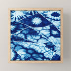 Shibori: Japanese Indigo Tie-Dye Pattern 02 Mini Art Print Gallery Image 1