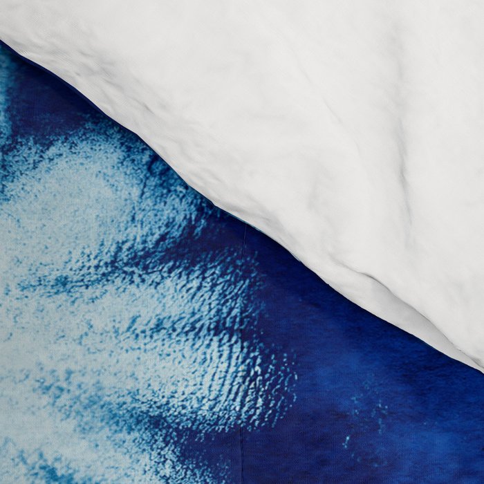 Shibori: Japanese Indigo Tie-Dye Pattern 02 Comforter Gallery Image 4