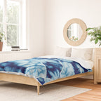 Shibori: Japanese Indigo Tie-Dye Pattern 02 Duvet Cover Gallery Image 2