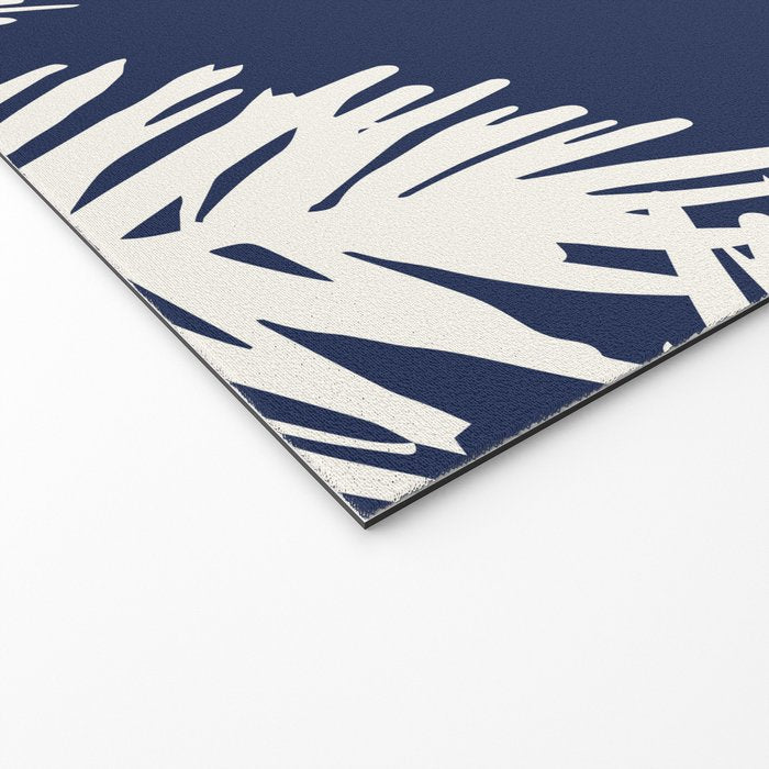 Tropical on blue Welcome Mat Gallery Image 2